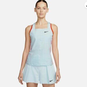Nike Women's Fall 'New York' Slam Tennis Tank (Glacier Blue) Size Large